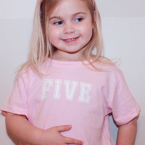 FIVE - Varsity Birthday - Toddler Tee