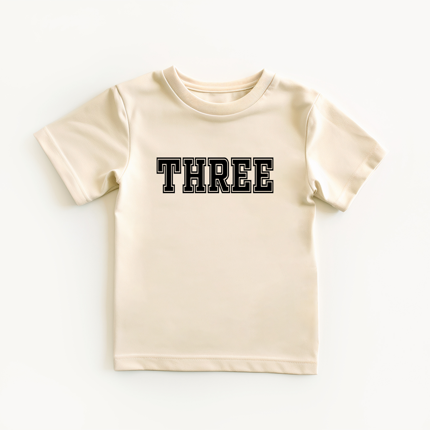 THREE - Varsity Birthday - Toddler Tee