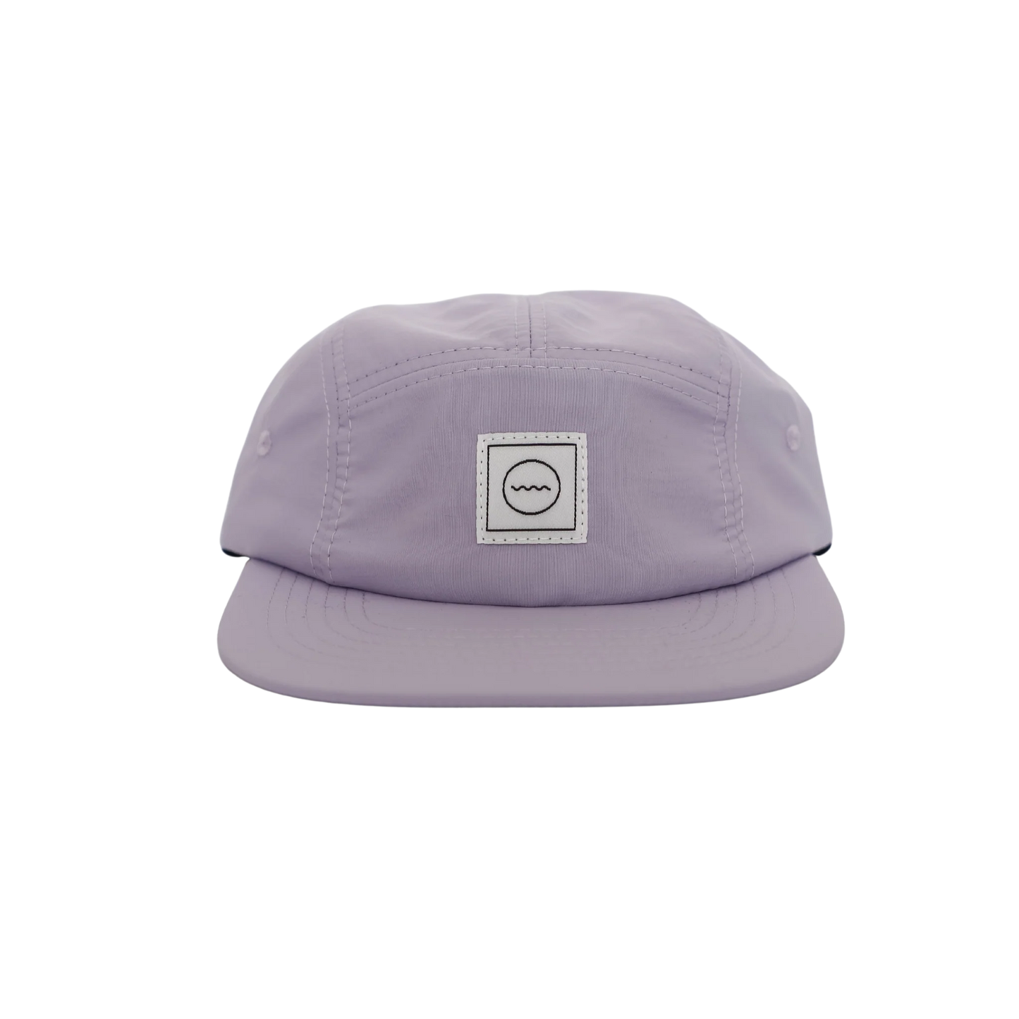 Nylon Waterproof Five-Panel Hat in Lilac