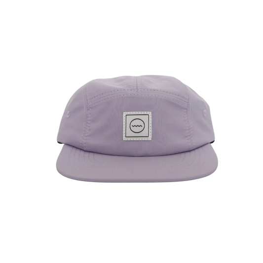 Nylon Waterproof Five-Panel Hat in Lilac